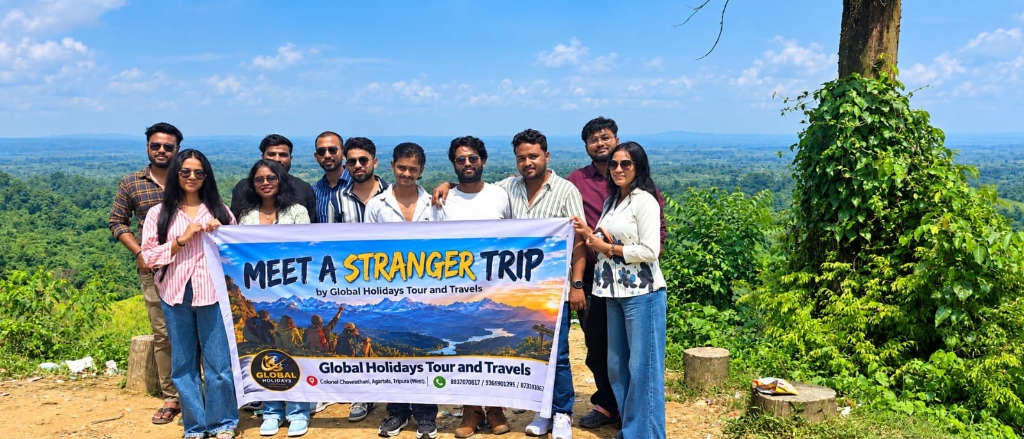 Group photo at the viewpoint